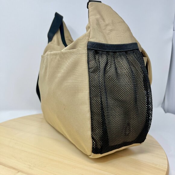 L.L. Bean Tote Beige Messenger Bag Organizer - Picture 4 of 13